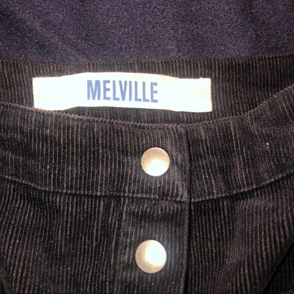 HP 🎉 Black Corduroy Button Up Skirt - Picture 3 of 5